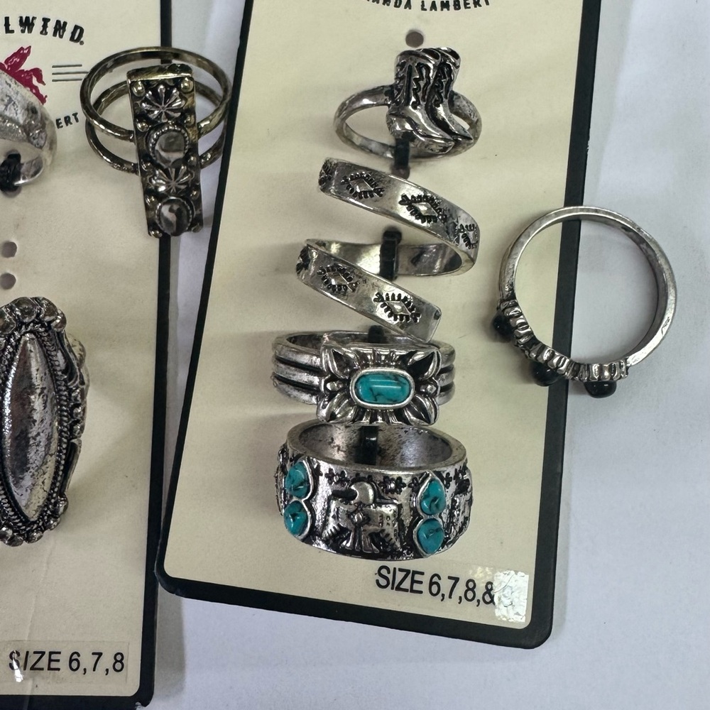 Idyllwind Silver and Turquoise Ring Collection - Picture 3 of 5